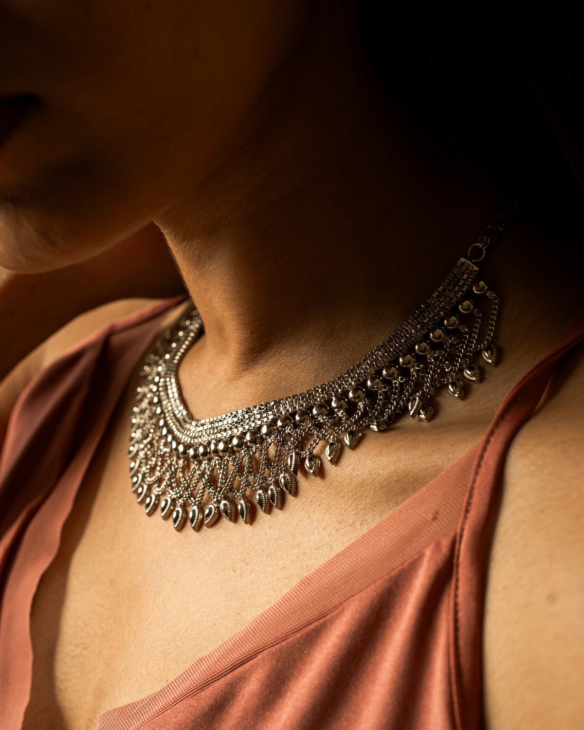 Nazneen neckpiece - Silver