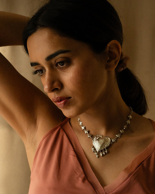 Dil Tara choker - Silver