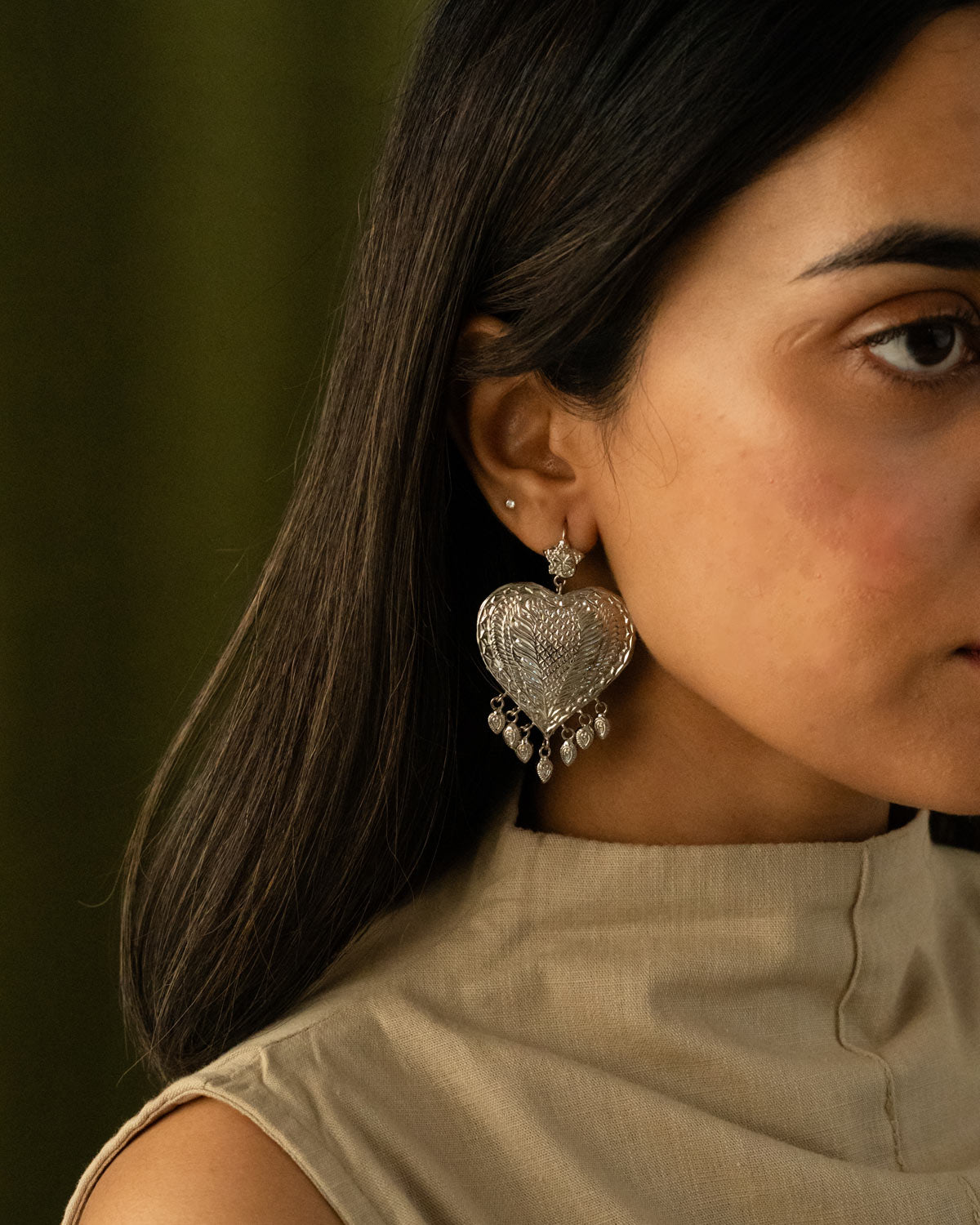 Dil Tara earrings - Silver