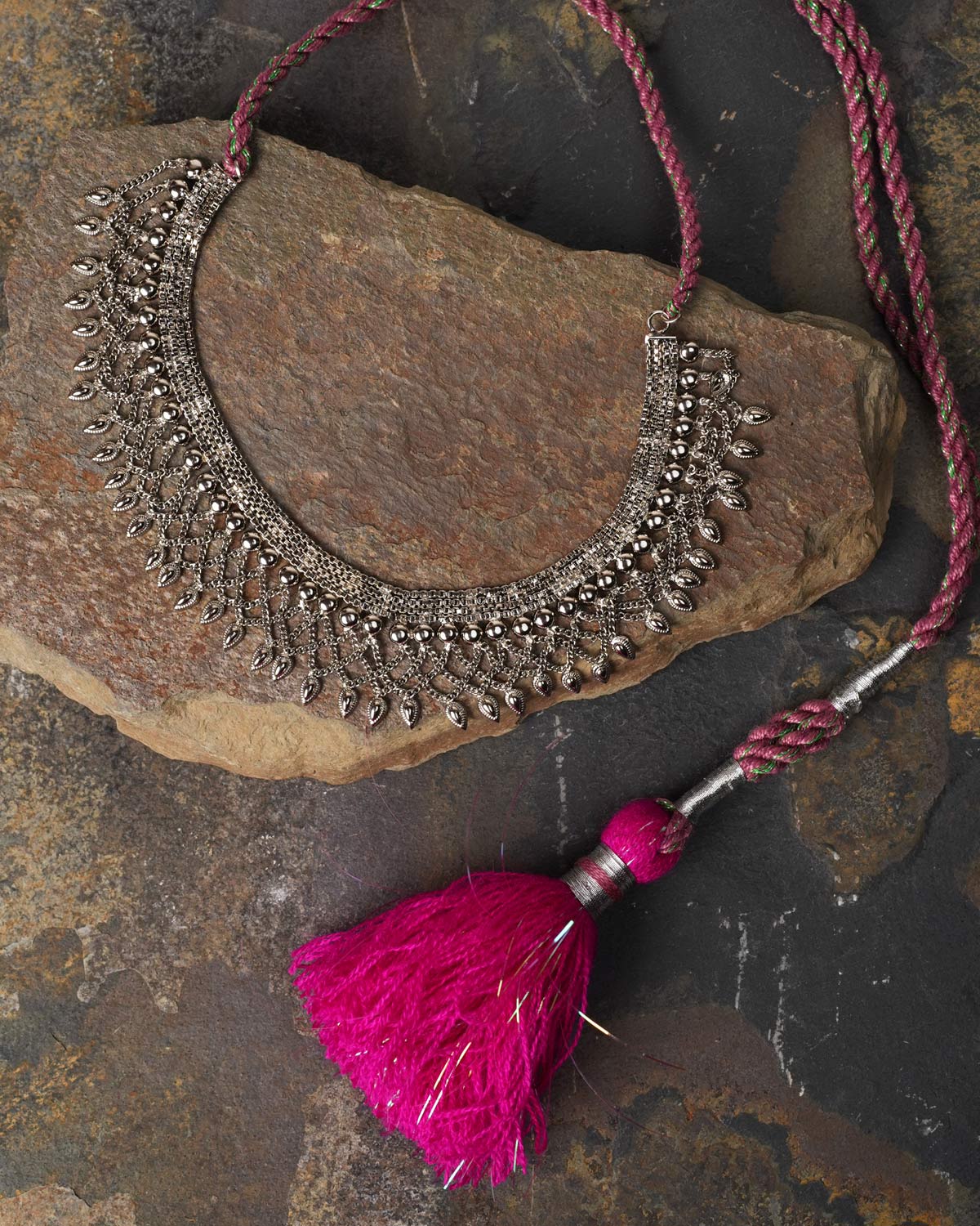 Nazneen neckpiece - Silver